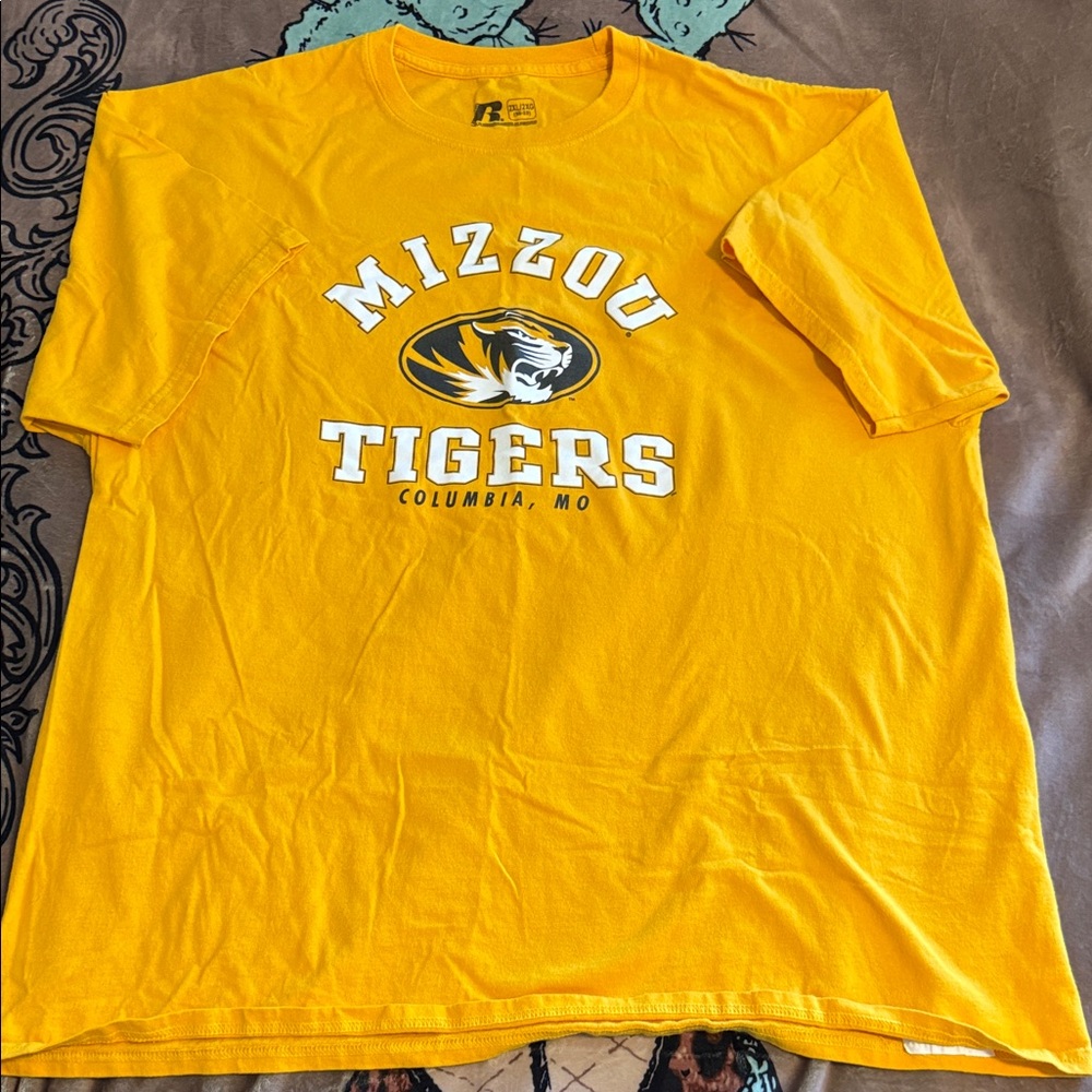 Russell Athletic Mizzou Tigers Gold Tee